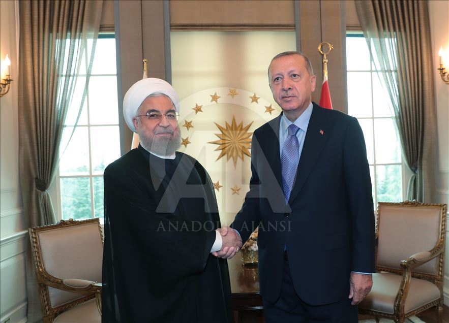 دیدار اردوغان و روحانی در آنکارا آغاز شد