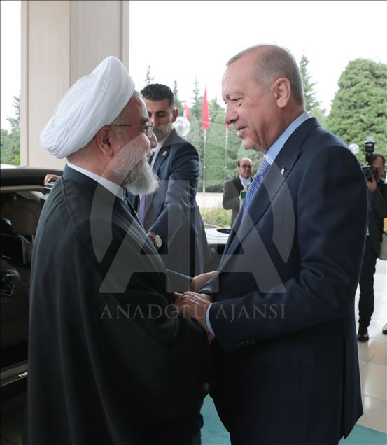 دیدار اردوغان و روحانی در آنکارا آغاز شد