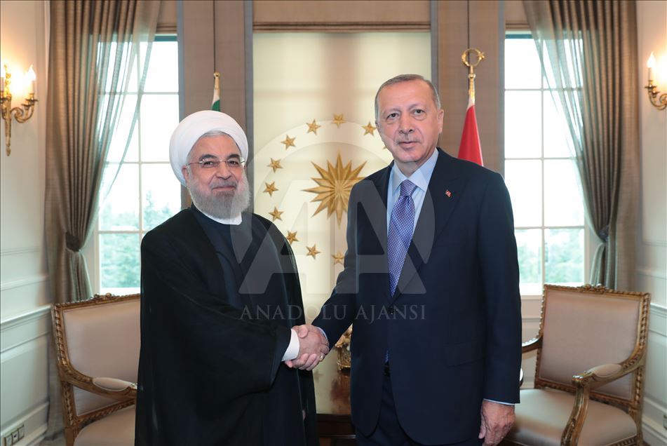 دیدار اردوغان و روحانی در آنکارا آغاز شد
