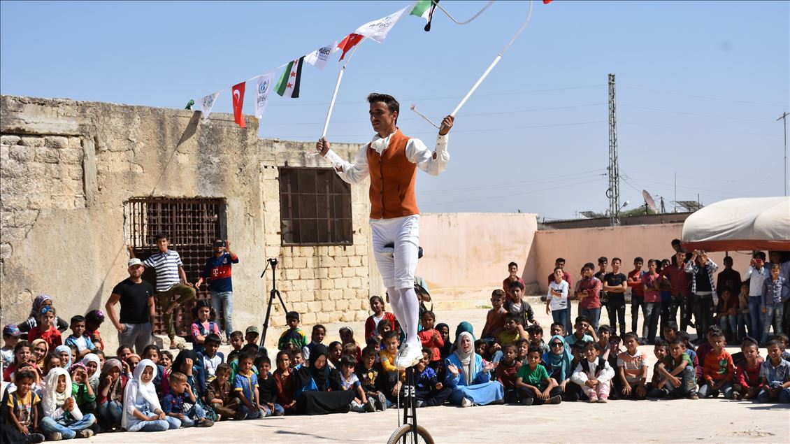 برنامهای شاد برای کودکان جنگزده سوریه در اعزاز