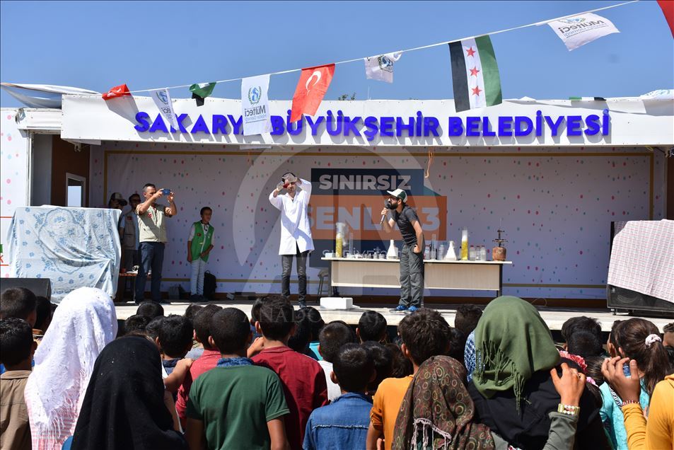 برنامهای شاد برای کودکان جنگزده سوریه در اعزاز