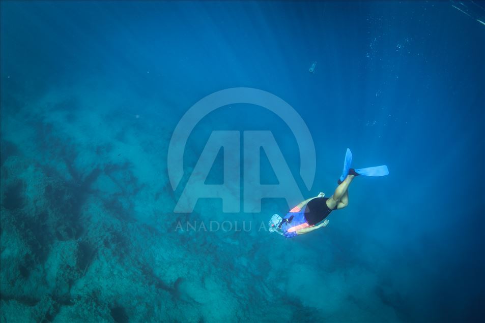 "Mavi derinliklerin kaşifleri" Kaş'ta yetişiyor