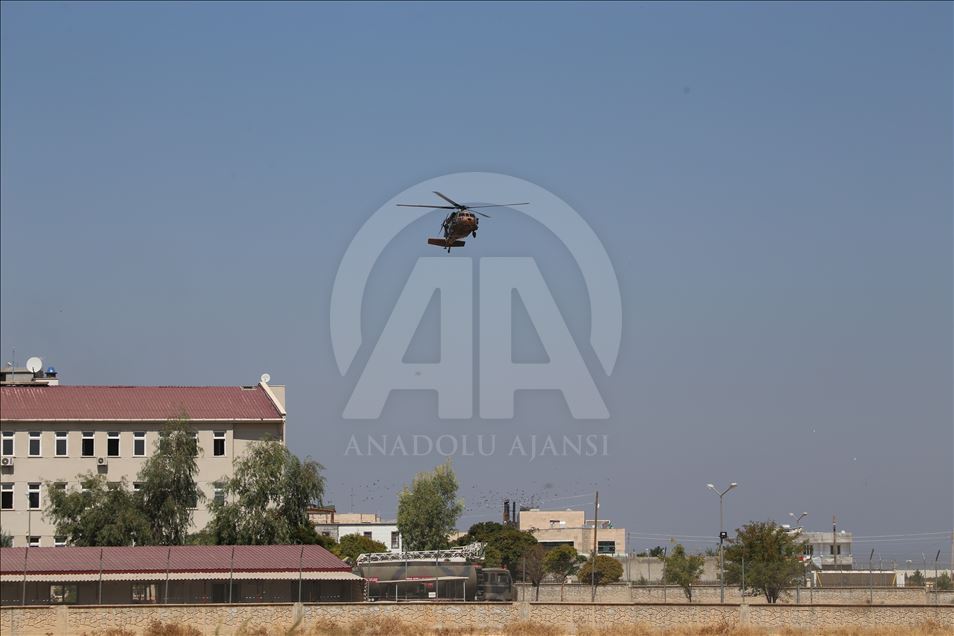 Fırat'ın doğusunda altıncı ortak helikopter uçuşu tamamlandı