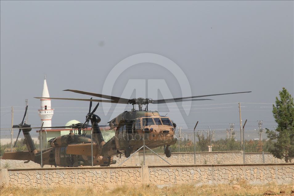 Fırat'ın doğusunda altıncı ortak helikopter uçuşu