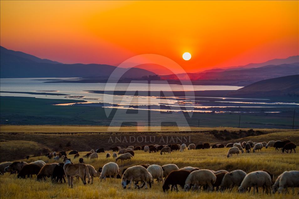 Atardecer en las mesetas de Elazig, Turquía