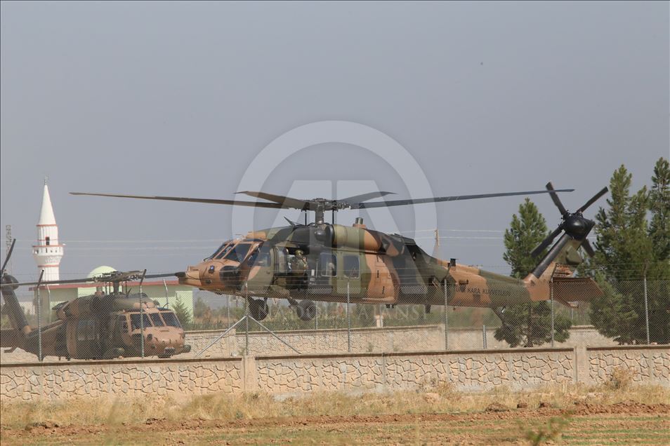 Fırat'ın doğusunda altıncı ortak helikopter uçuşu