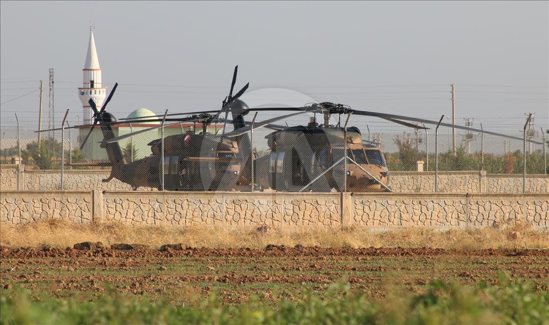 Fırat'ın doğusunda altıncı ortak helikopter uçuşu