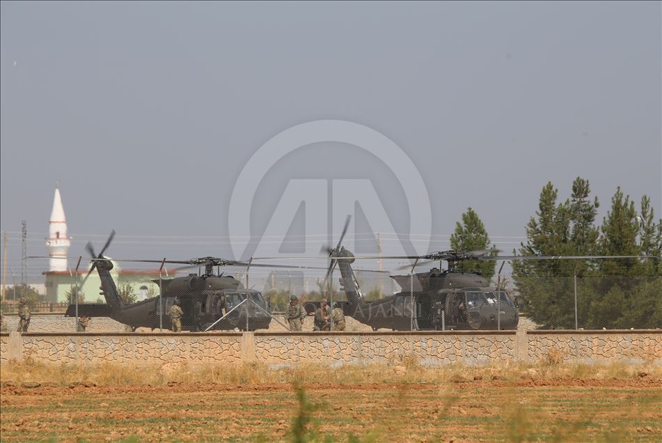 Fırat'ın doğusunda altıncı ortak helikopter uçuşu tamamlandı