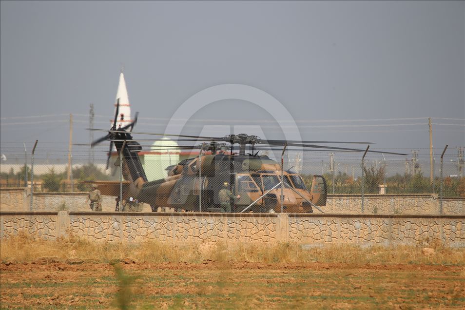 Fırat'ın doğusunda altıncı ortak helikopter uçuşu tamamlandı