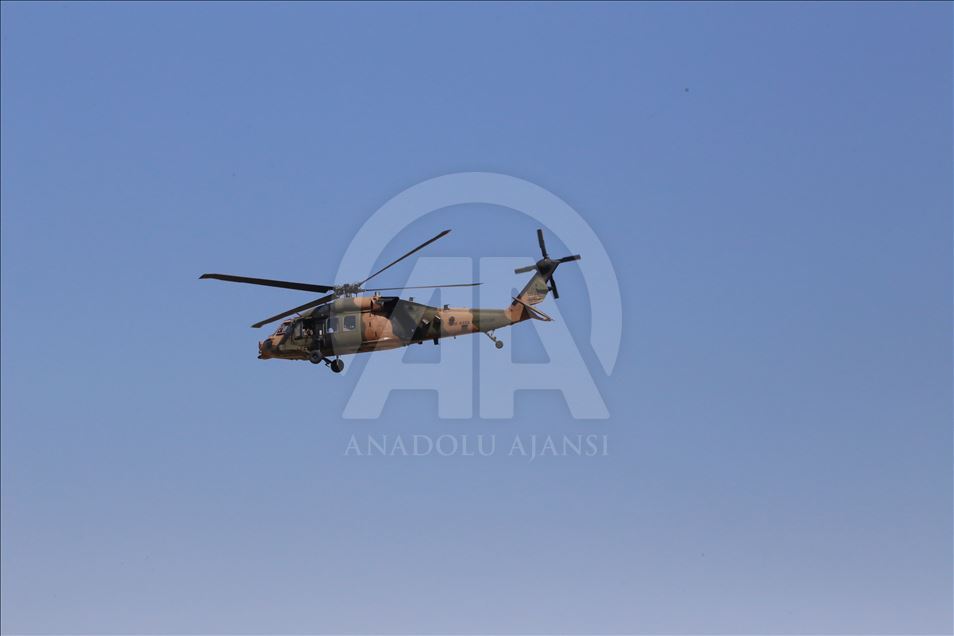 Fırat'ın doğusunda altıncı ortak helikopter uçuşu