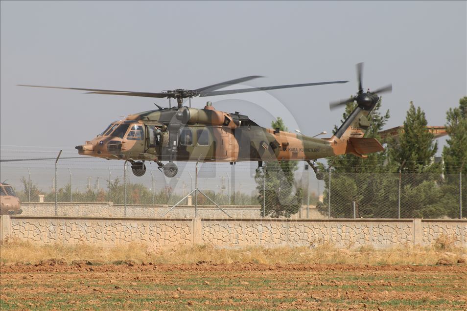 Fırat'ın doğusunda altıncı ortak helikopter uçuşu