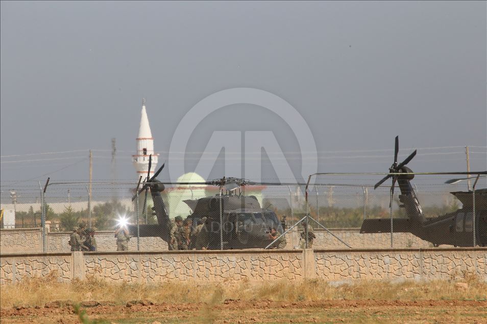 Fırat'ın doğusunda altıncı ortak helikopter uçuşu