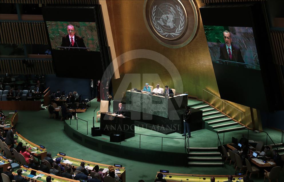 Cumhurbaşkanı Erdoğan, BM 74. Genel Kurulu'na hitap etti