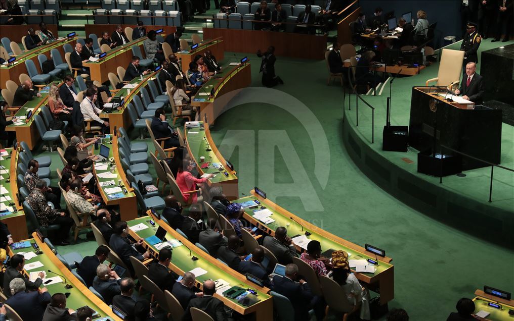 Cumhurbaşkanı Erdoğan, BM 74. Genel Kurulu'na hitap etti