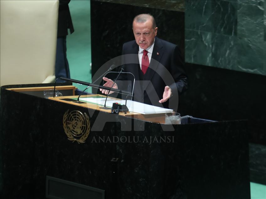 Cumhurbaşkanı Erdoğan, BM 74. Genel Kurulu'na hitap etti