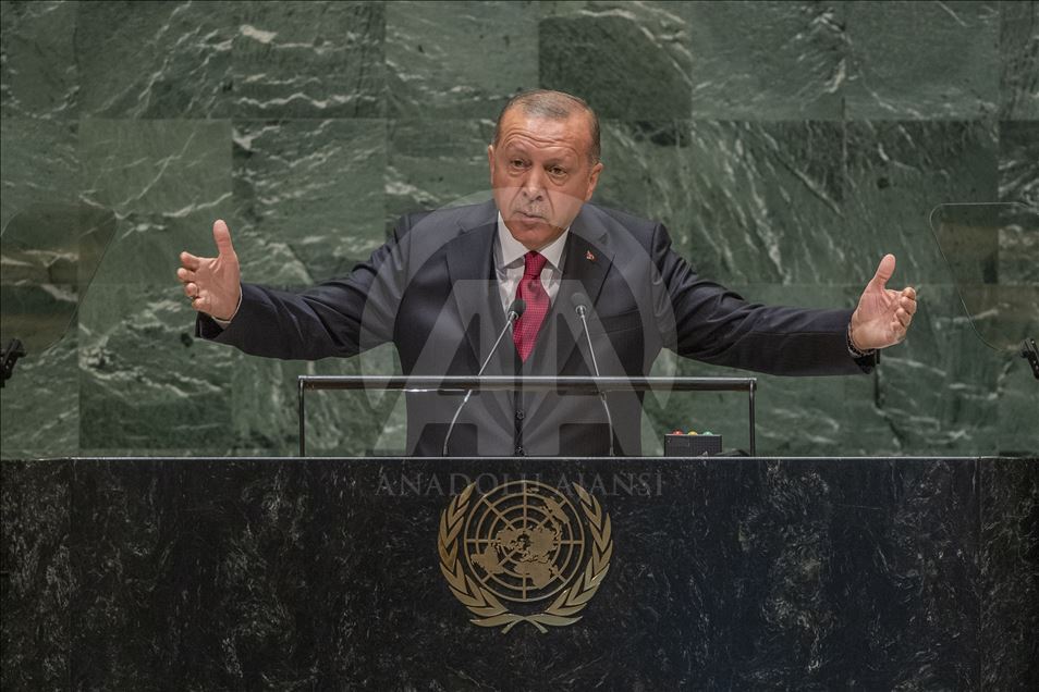 Cumhurbaşkanı Erdoğan, BM 74. Genel Kurulu'na hitap etti