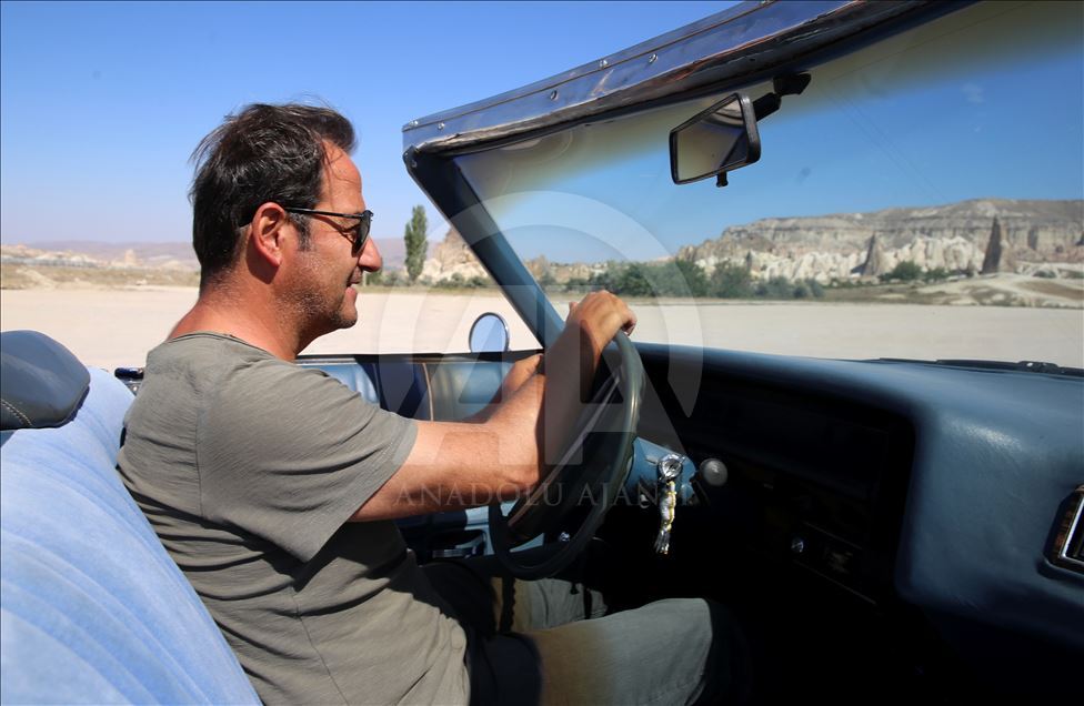 Kapadokya'da yeni aktivite: "Klasik otomobil turu"
