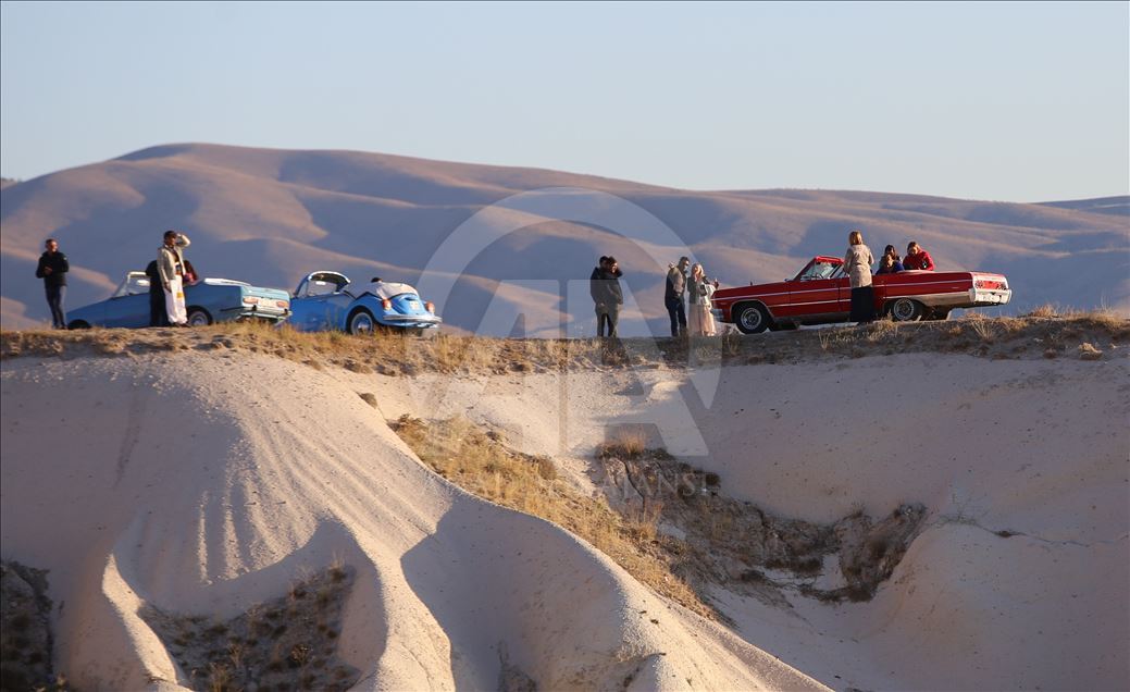 Kapadokya'da yeni aktivite: "Klasik otomobil turu"
