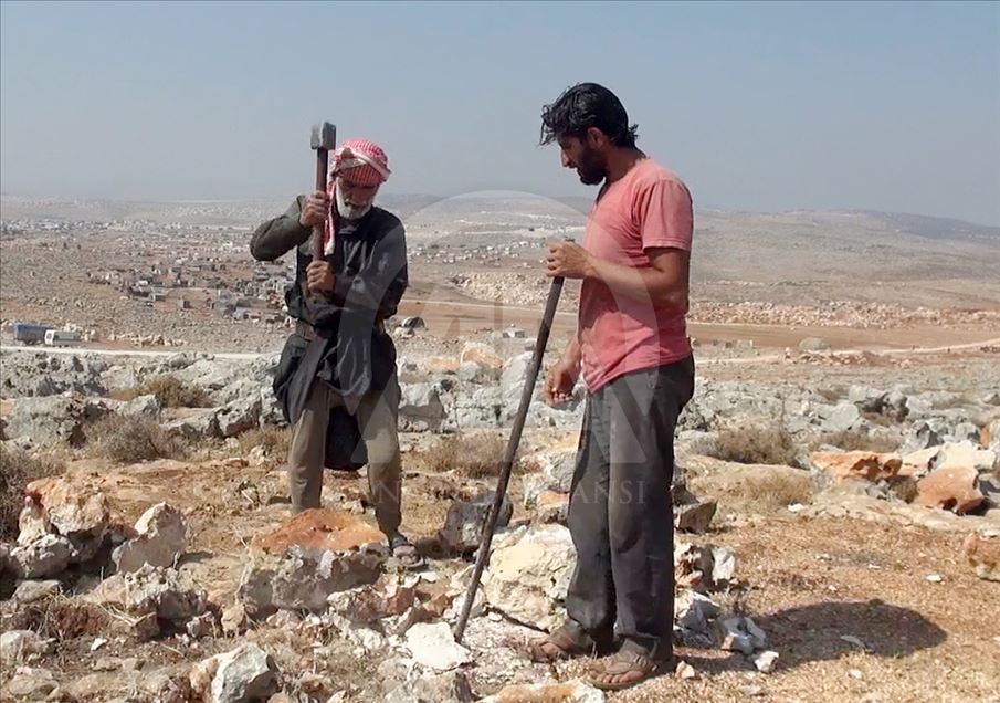 Sûriyeyiyê 72 salî keviran dişikîne û pê debara xwe dike