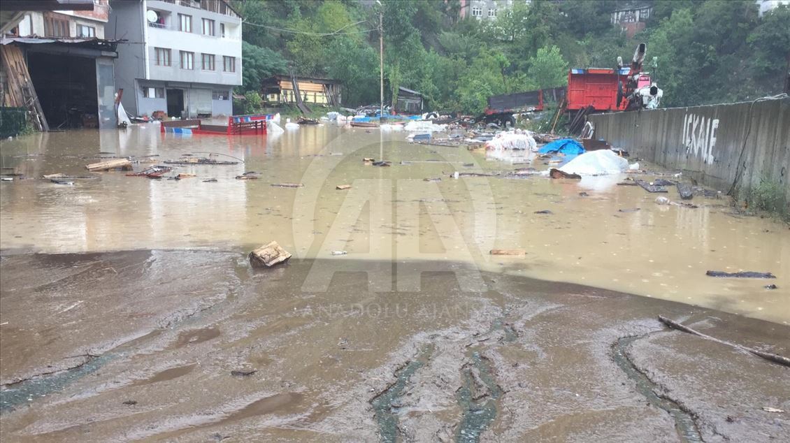 Artvin'de şiddetli yağış