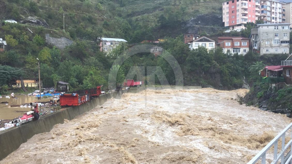 Artvin'de şiddetli yağış