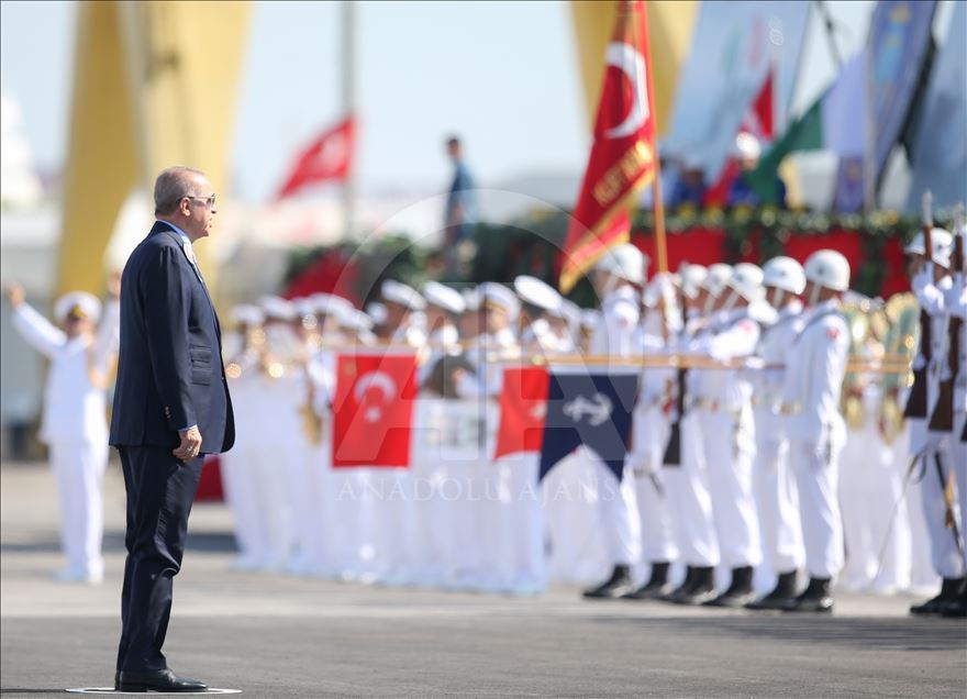 Milli savaş gemisi Kınalıada Teslim Töreni 