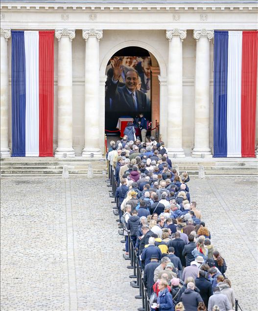 Condolence to former French president Jacques Chirac 
