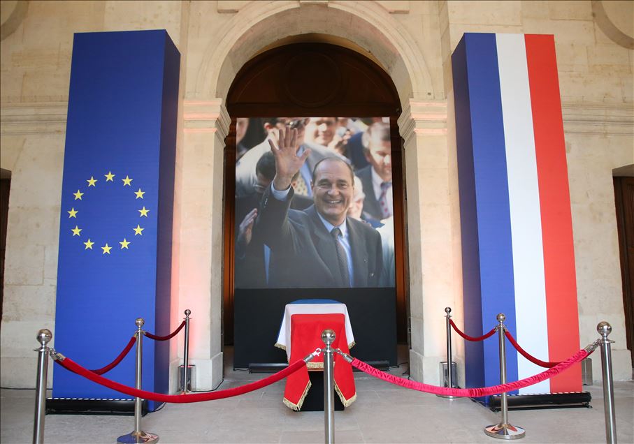 Condolence to former French president Jacques Chirac 