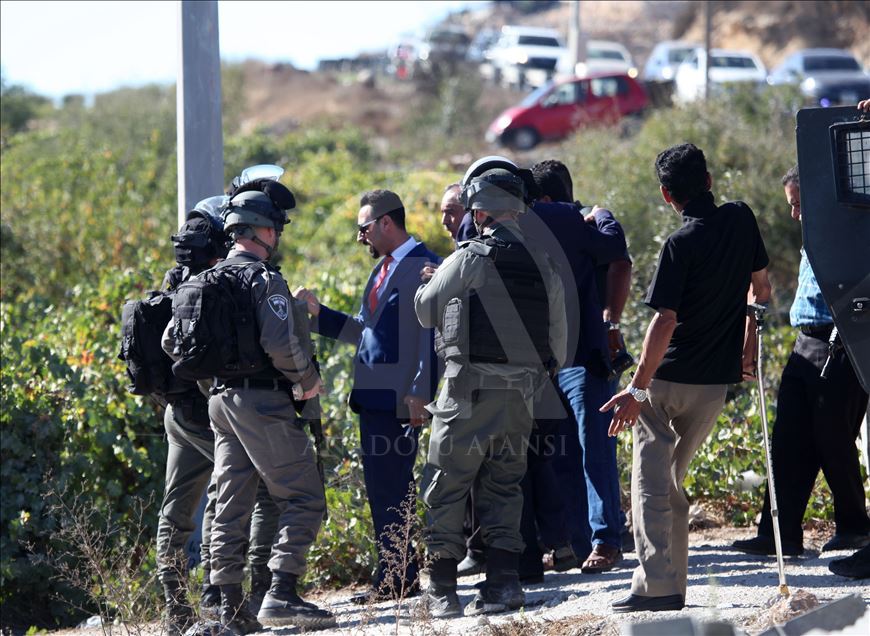 Israeli forces demolish a house of a Palestinian
