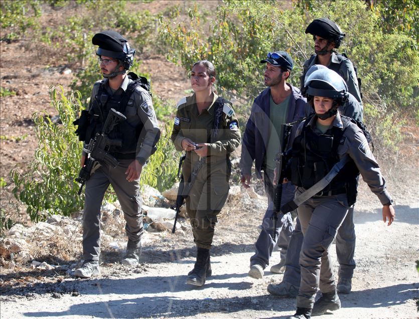 Israeli forces demolish a house of a Palestinian
