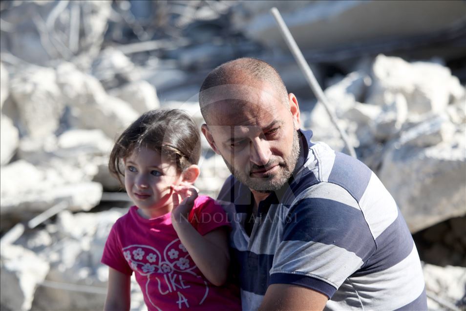Israeli forces demolish a house of a Palestinian
