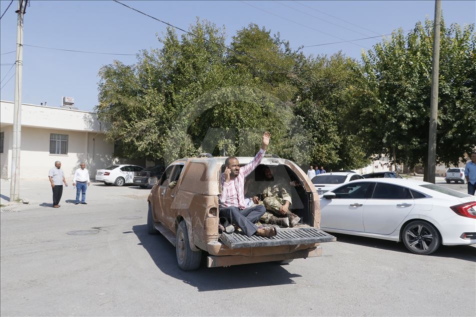الجيش الوطني السوري يراقب الحدود شرق الفرات