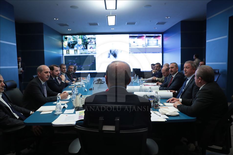 أردوغان يترأس اجتماعا تنسيقيا حول عملية "نبع السلام"