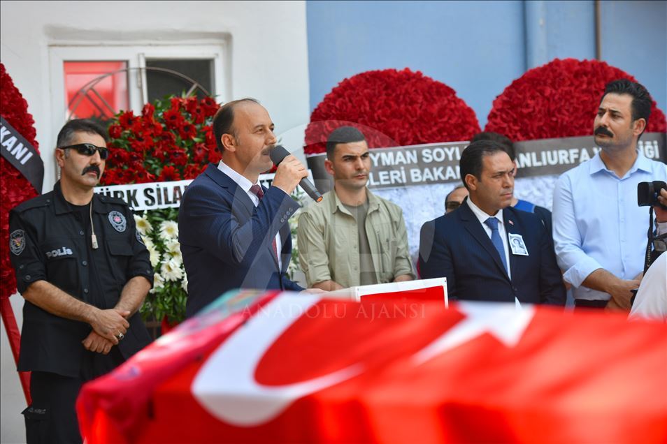 Ceylanpınar'da şehit olan 11 yaşındaki Elif için tören