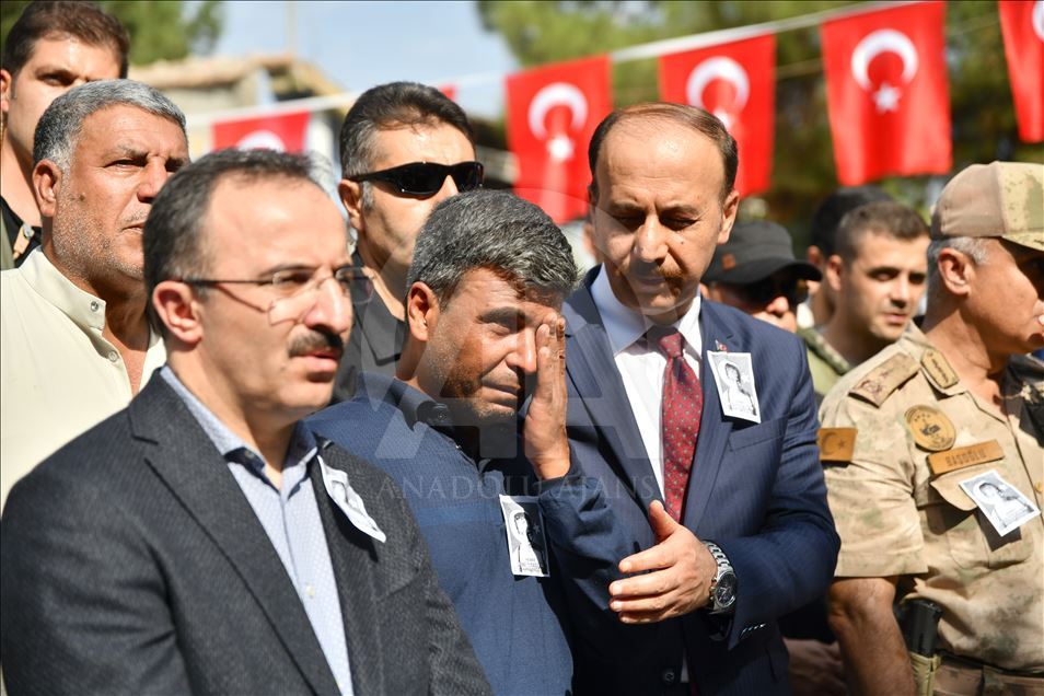 Ceylanpınar'da şehit olan 11 yaşındaki Elif için tören