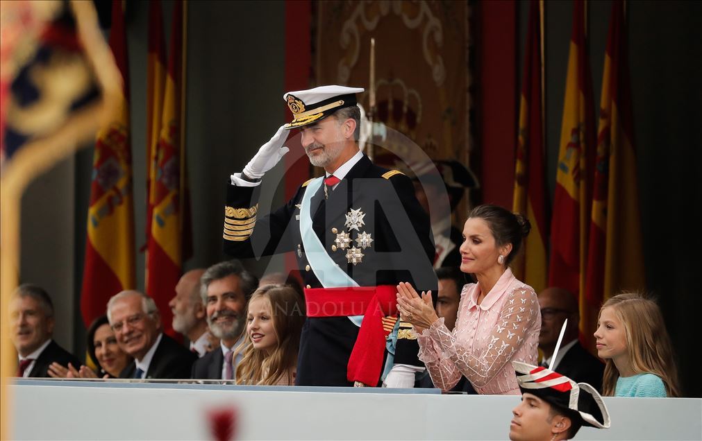 desfile por el Día de la Hispanidad en Madrid