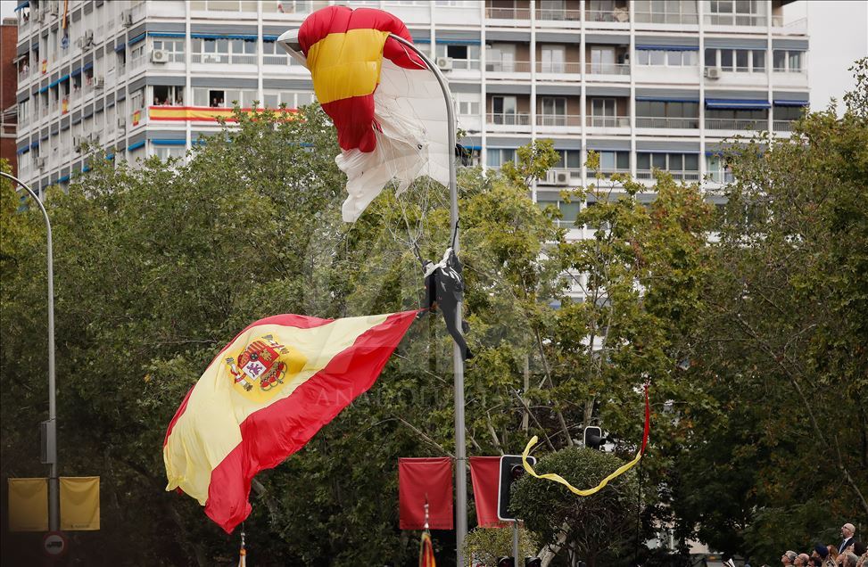 desfile por el Día de la Hispanidad en Madrid