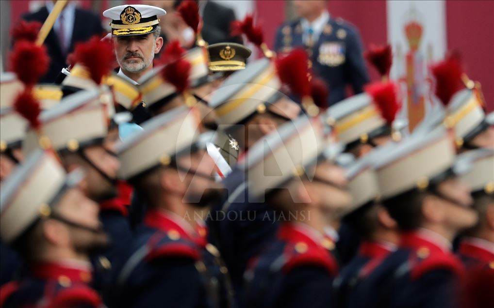 desfile por el Día de la Hispanidad en Madrid