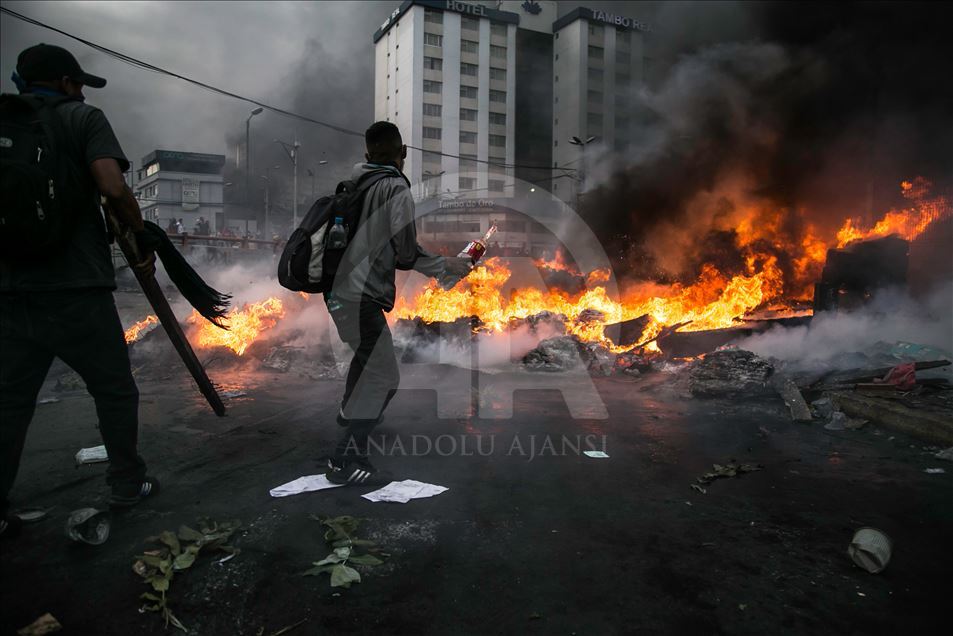Así se han vivido las fuertes protestas indígenas y sindicales en Quito