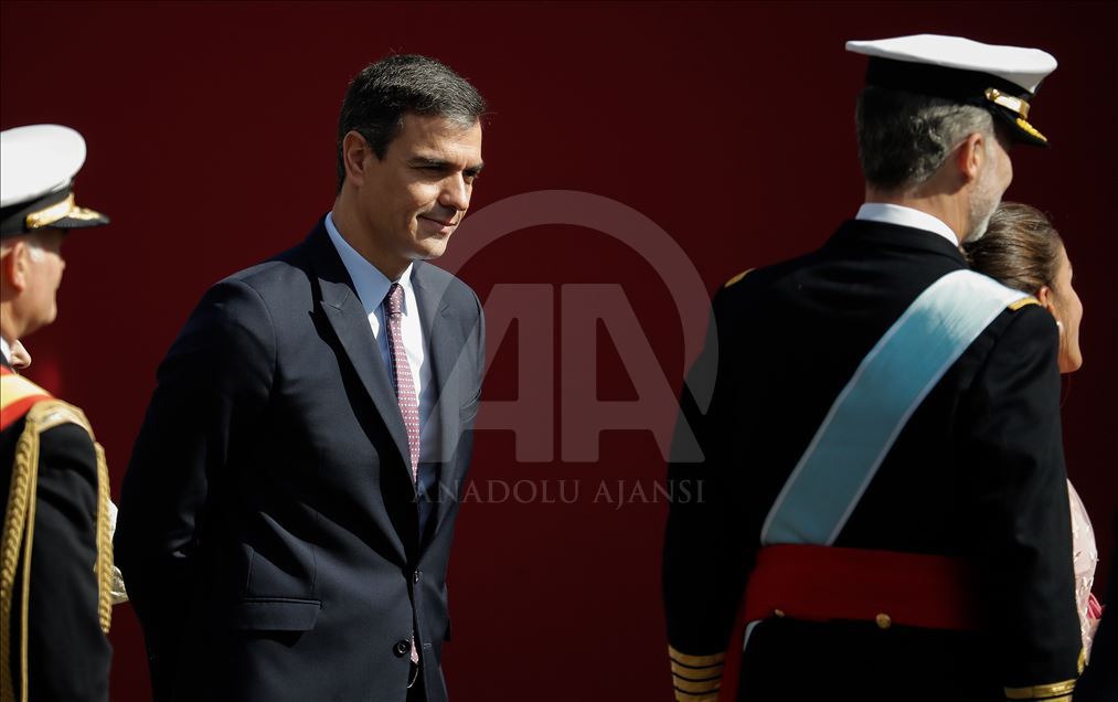 desfile por el Día de la Hispanidad en Madrid