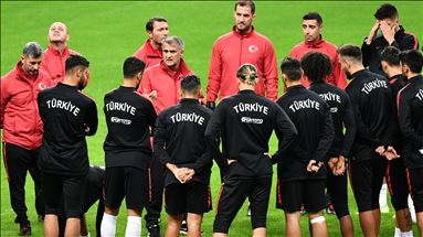 A Milli Futbol Takımı Fransa maçına hazır
