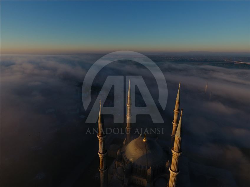 چشم انداز زیبای مسجد سلیمیه در ترکیه