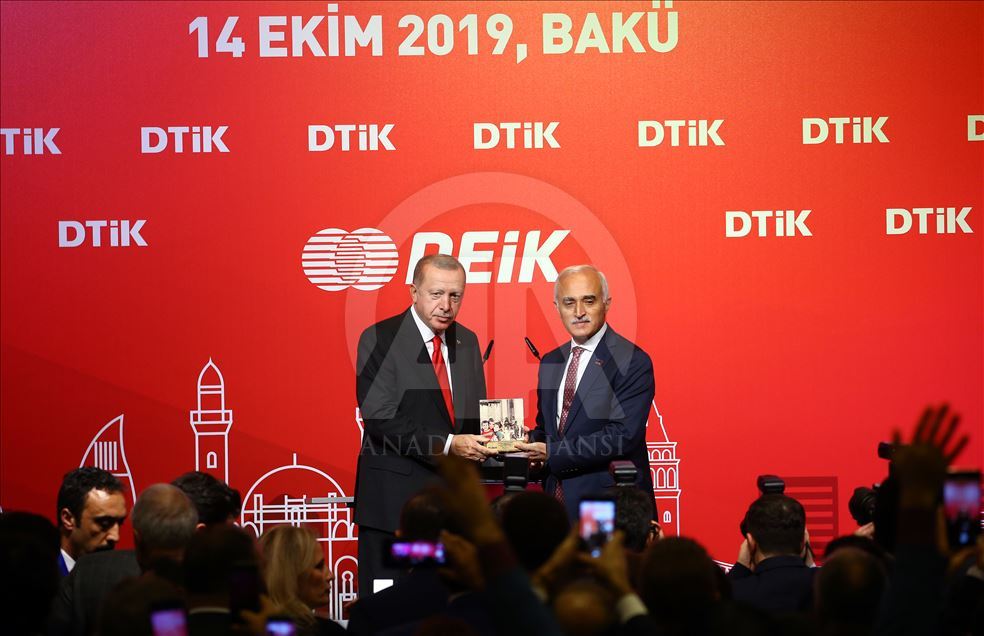 Turkish President Recep Tayyip Erdogan in Azerbaijan