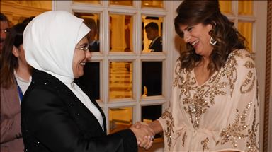 Emine Erdoğan, Kazakistan'da Ürdün Prensesi ile bir araya geldi