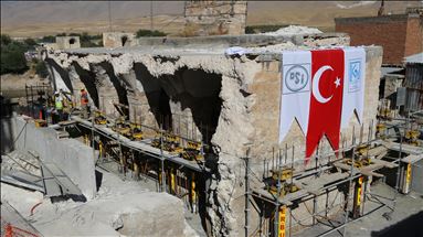 Hasankeyf'teki son eserin taşınmasına başlandı