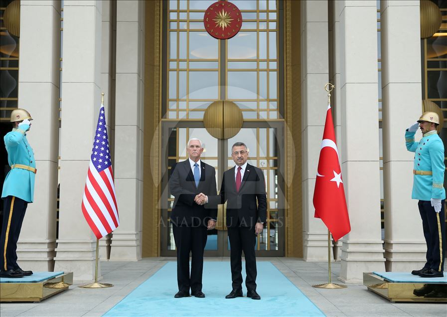 Cumhurbaşkanı Yardımcısı Oktay-ABD Başkan Yardımcısı Pence
