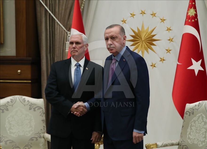 Cumhurbaşkanı Erdoğan'ın, Pence'i kabulü