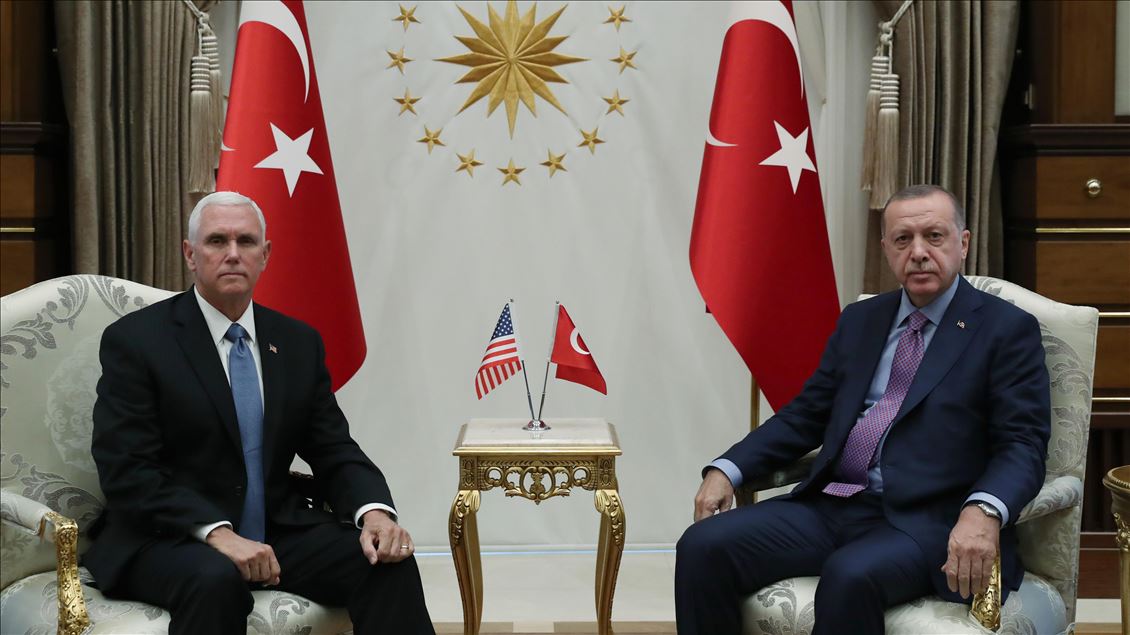 دیدار رئیس جمهور ترکیه و معاون رییس جمهور آمریکا
