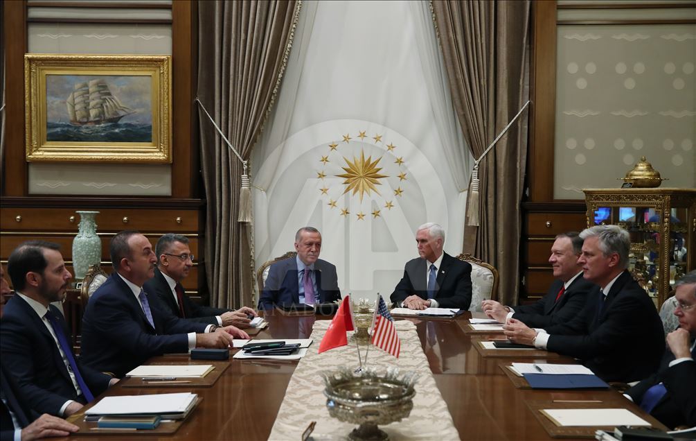 Cumhurbaşkanı Erdoğan'ın, Pence'i kabulü