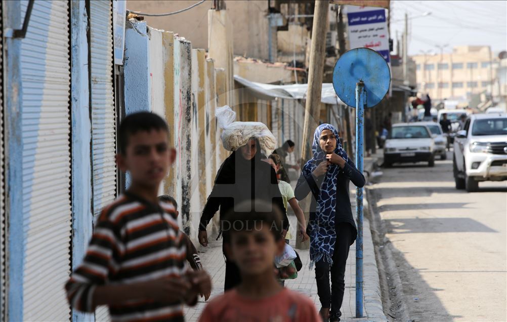 Tel Abyad'da terörün izleri hızla siliniyor